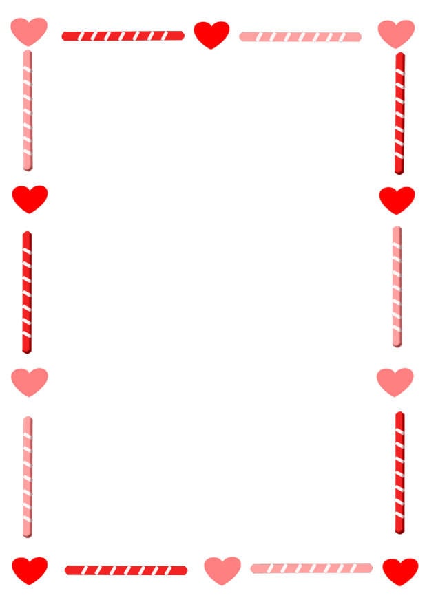 Image papier A  lettres valentin